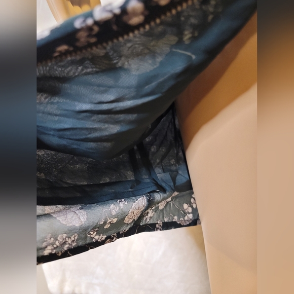 Whistles Green Leafy Prints Midi Dress with Zipped Back - Picture 7 of 10